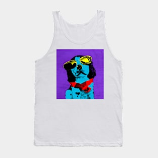 POP ART COOL STAR DOG Tank Top